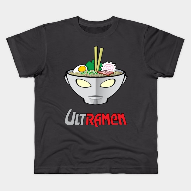 Ultraman Ramen Kids T-Shirt by s2pidpictures